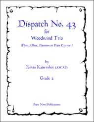Dispatch No. 43 Flute, Oboe, Bassoon/Bass Clarinet Trio cover Thumbnail